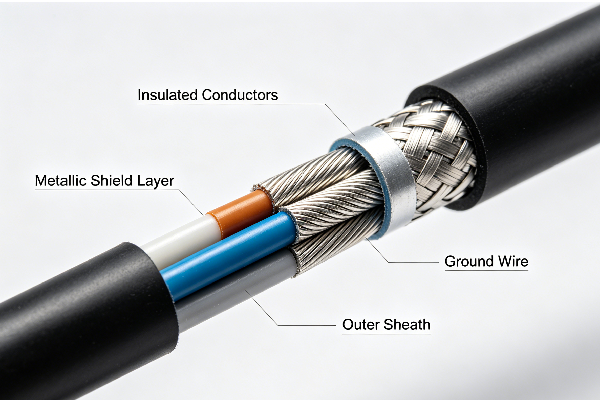 4 core alarm cable structure