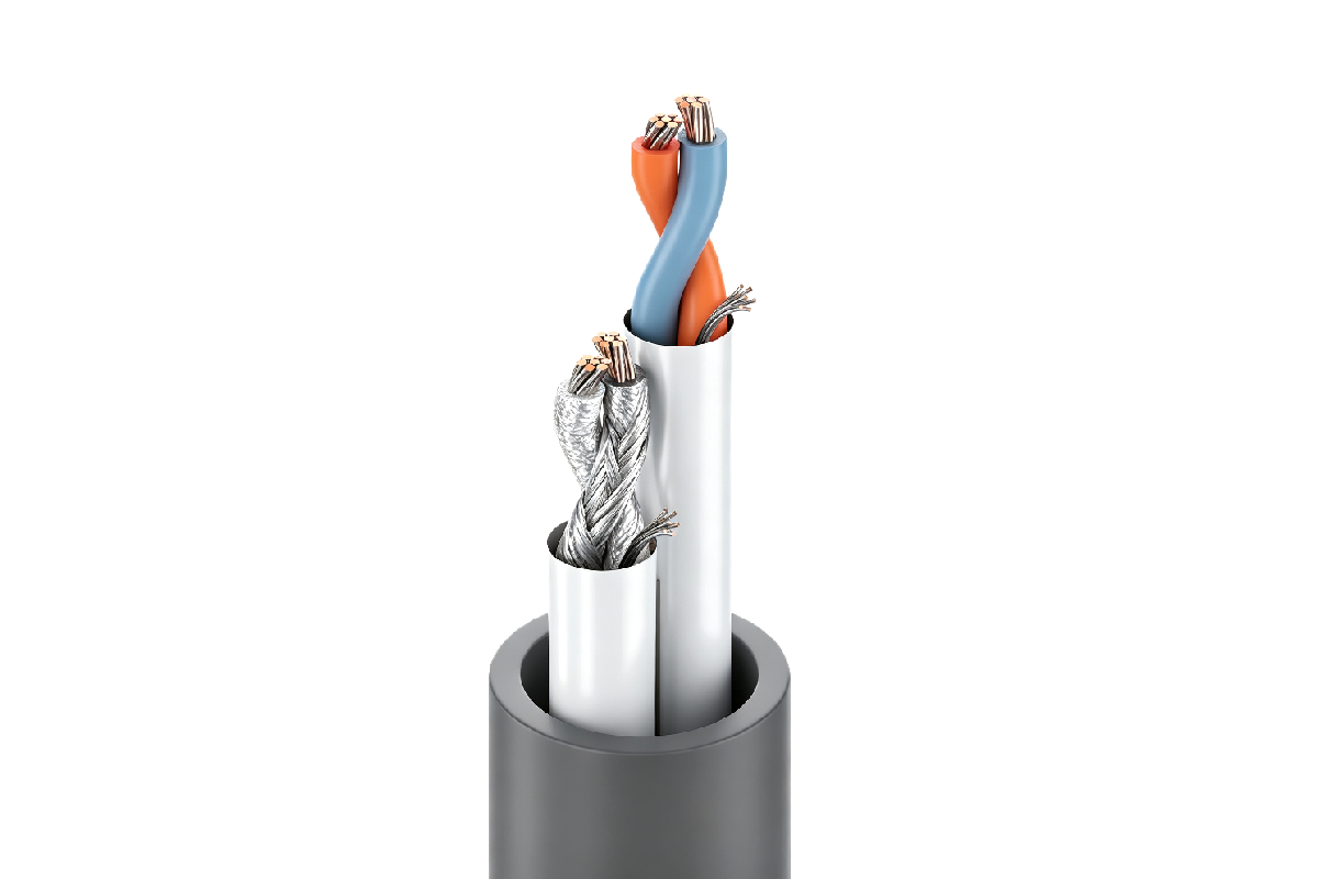 9729 Audio Cables cross-section showing individual foil shields