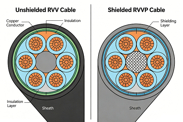 comparison of RVV and RVVP alarm cables
