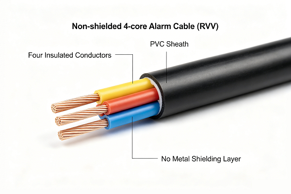 unshielded RVV cable