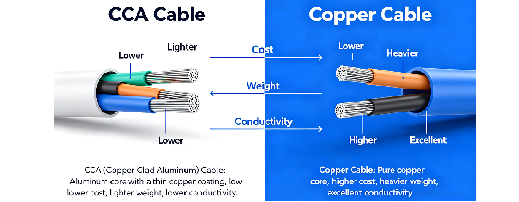 CCA Cable vs Copper Cable: Which One Should You Choose for Your Project?