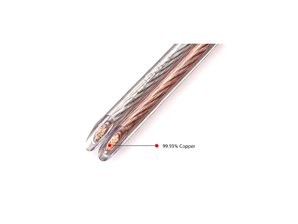 Gold Silver Speaker Cable
