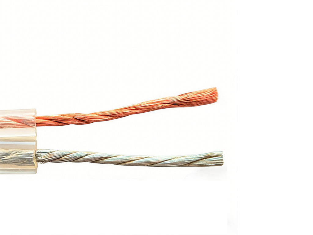 Gold Silver Speaker Cable
